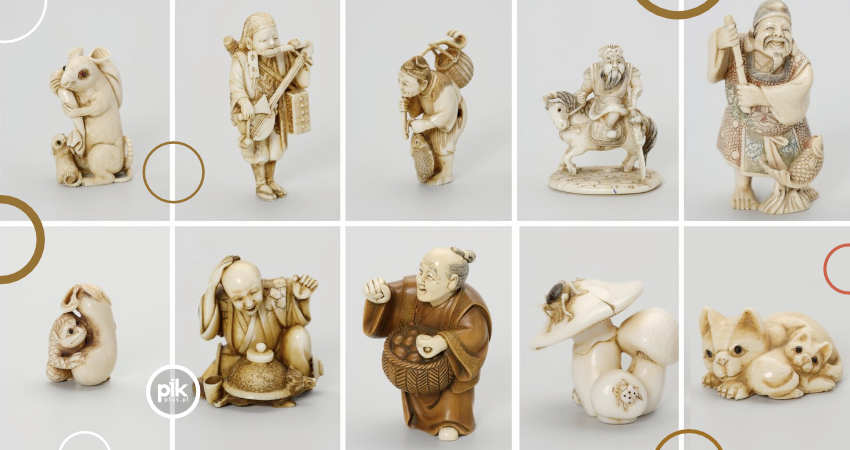 Japonia w miniaturze. Kościane netsuke i okimono. Kolekcja Danuty Pawłowskiej-Seydy i Marka Seydy w zbiorach MNS